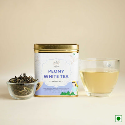 Peony White Tea – Weight Loss & Blood Circulation – 50g – Tea on Brown Living™. SKU: TTTin50New. Img 8.