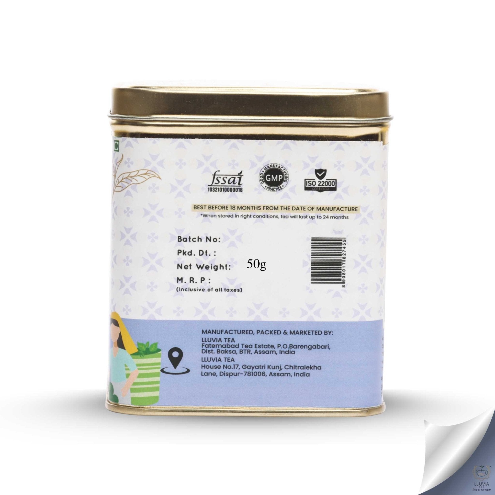 Peony White Tea – Weight Loss & Blood Circulation – 50g – Tea on Brown Living™. SKU: TTTin50New. Img 3.