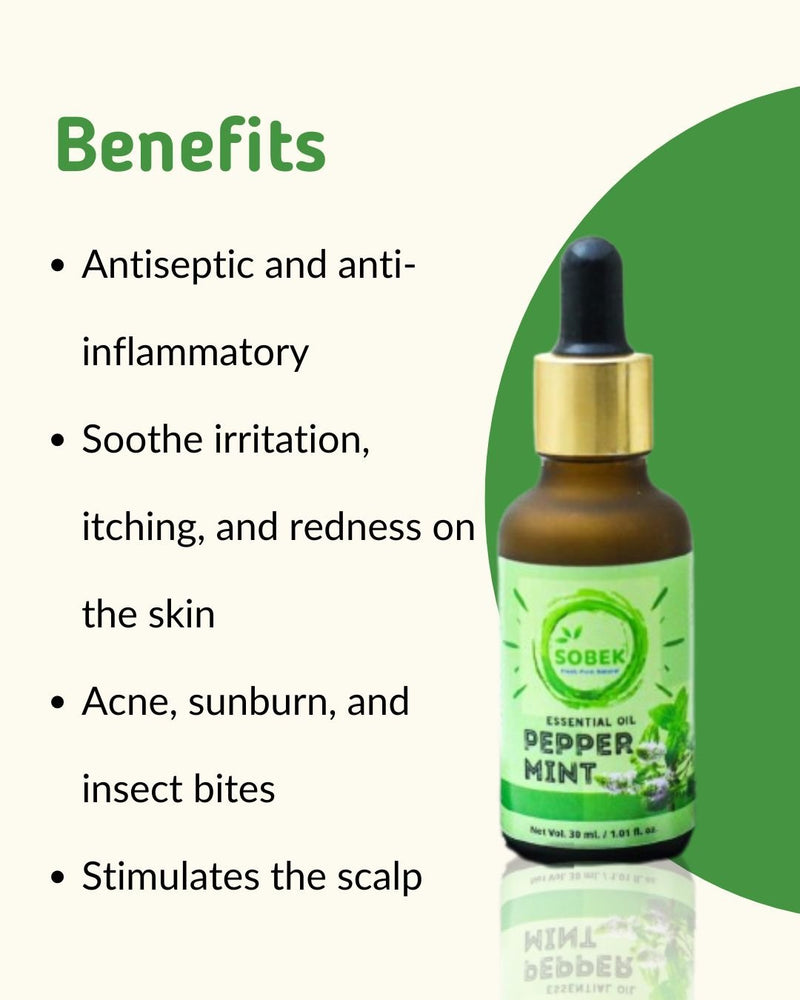 Peppermint Essential Oil for Aromatherapy - 30ml | Verified Sustainable by Brown Living™