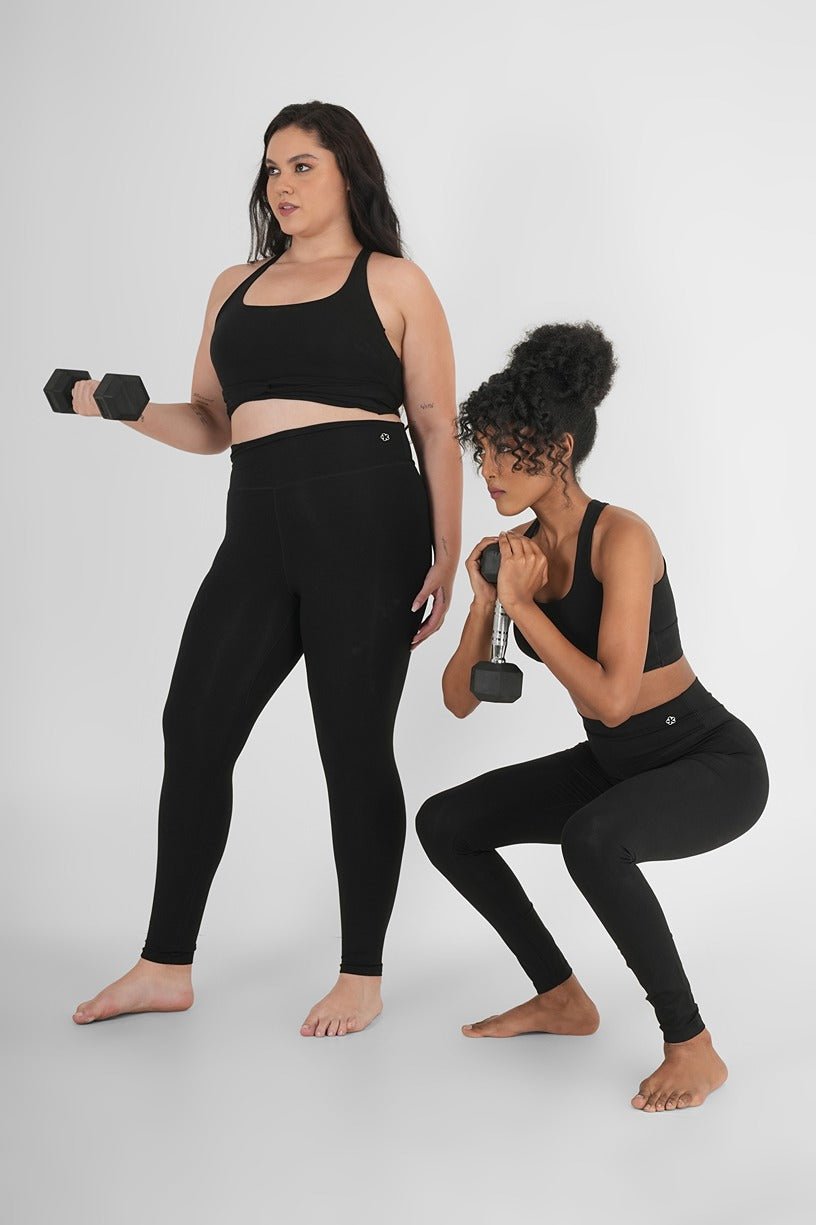 Perfect Fit Natural Fabric Black Legging – Womens Leggings on Brown Living™. SKU: ELHNLGBLKXS. Img 3.