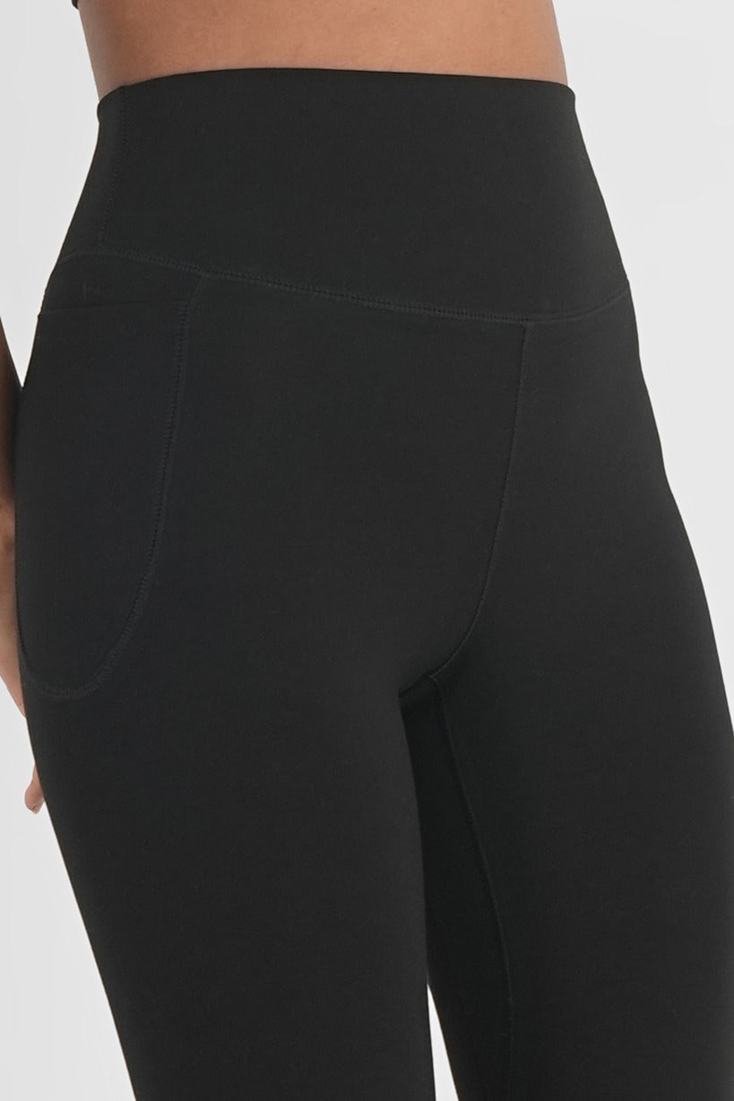Perfect Fit Natural Fabric Black Legging – Womens Leggings on Brown Living™. SKU: ELHNLGBLKXS. Img 5.