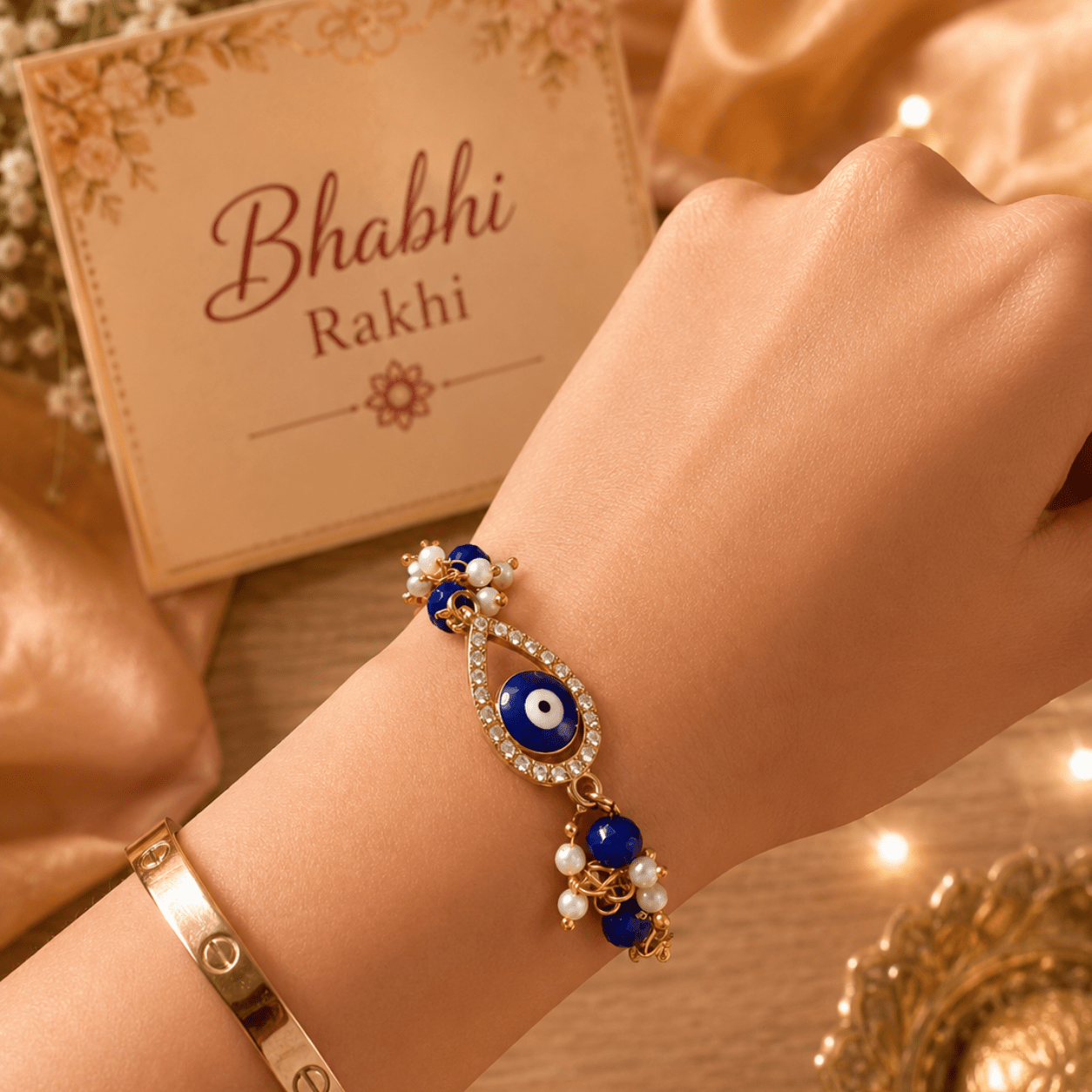 Perfect Jodi Rakhi Gift Hamper | Handcrafted Raksha Bandhan Gift Box – Gift Hampers on Brown Living™. SKU: RKH-7. Img 5.