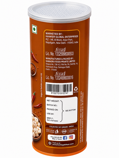 Peri Peri Makhana 60g | Roasted Fox Nuts Spicy Healthy Snack – Healthy Snacks on Brown Living™. SKU: HGE0003. Img 4.