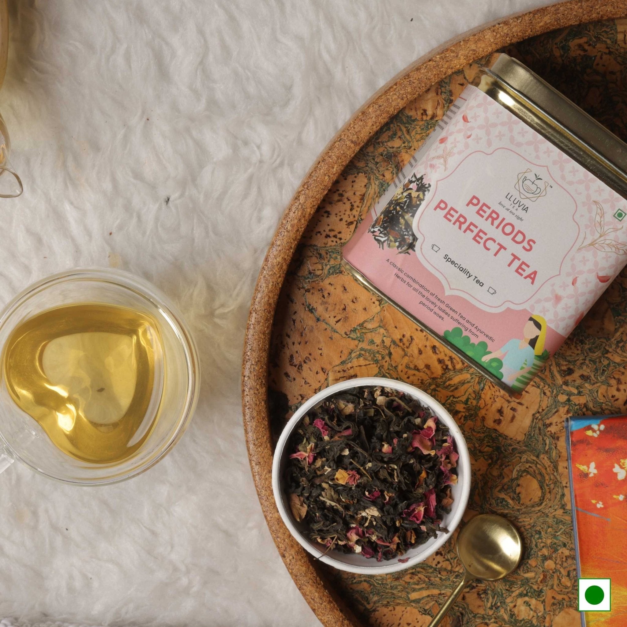 Period Perfect Tea – Menstrual Comfort & Hormonal Balance – 50g – Tea on Brown Living™. SKU: JTTin50New. Img 9.