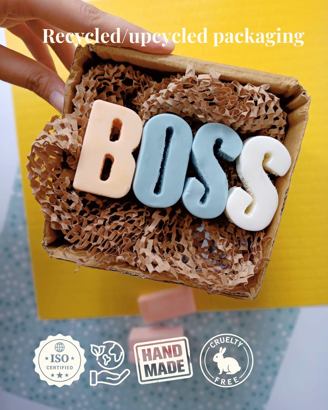 Personalized Name Alphabets Soap Set Of 6 Gift Set – Body Soap on Brown Living™. SKU: SOB-SOAP-42. Img 4.