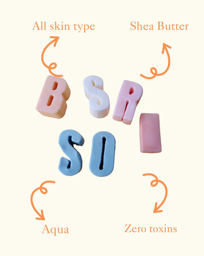 Personalized Name Alphabets Soap Set Of 6 Gift Set – Body Soap on Brown Living™. SKU: SOB-SOAP-42. Img 3.