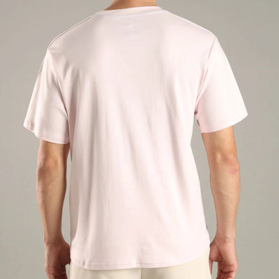 Petal Pink Organic Cotton Half - Sleeve T-Shirt – Mens T-Shirt on Brown Living™. SKU: OC-PK-TS-S. Img 3.