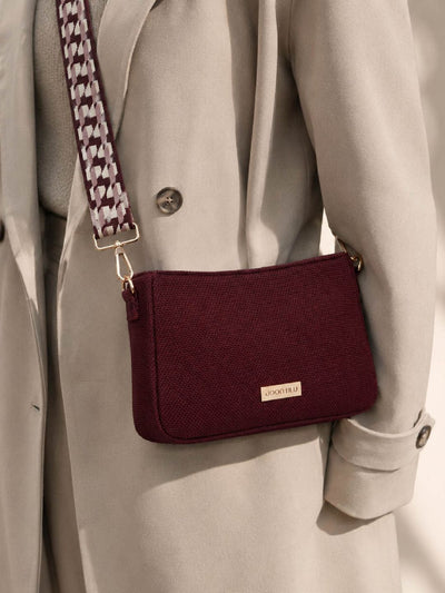Petite Sling Bag| Made from Recycled Plastic Yarn – Sling Bag on Brown Living™. SKU: Sling001. Img 1.