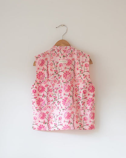 Phool Cotton Pink Floral Bandi – Kids Ethnic Sets by Love The World Today available on Brown Living™. 6 - 12 M . SKU: C34B2FB612. Img 2.