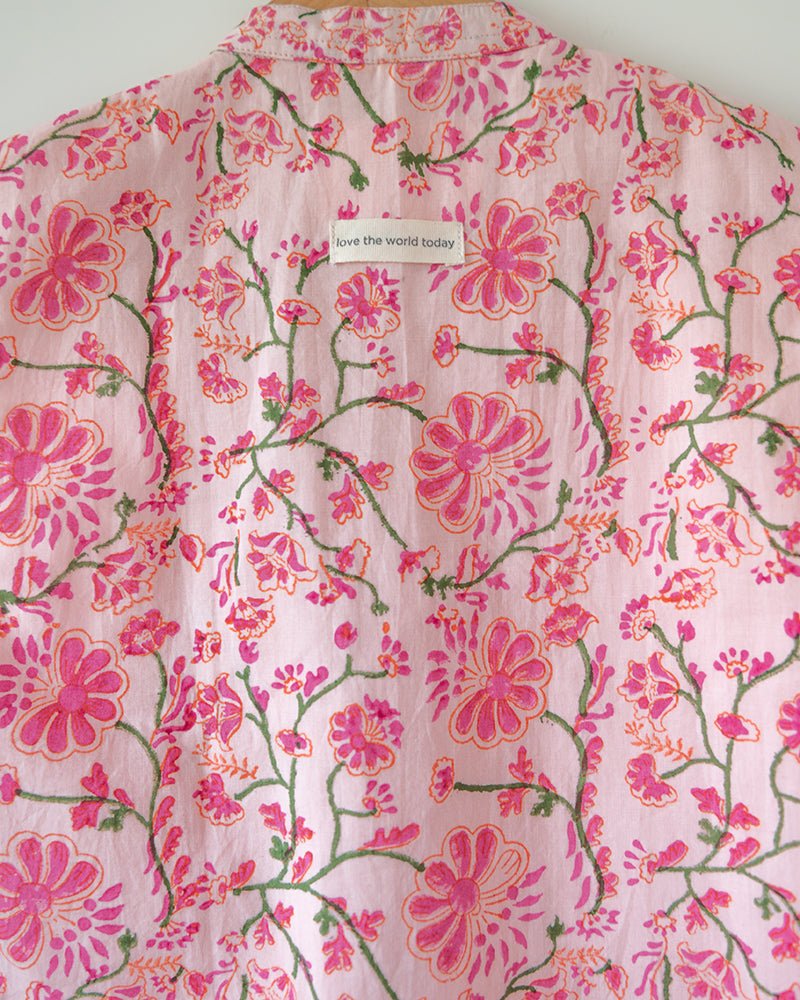 Phool Cotton Pink Floral Bandi – Kids Ethnic Sets by Love The World Today available on Brown Living™. 6 - 12 M . SKU: C34B2FB612. Img 8.