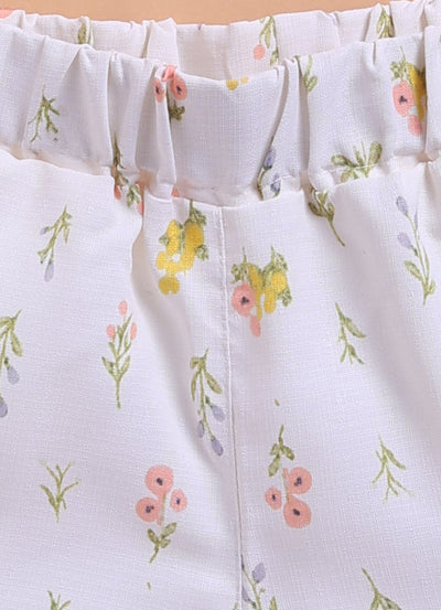 Phulwari Girls Cotton Co - ord Set | Floral Printed Comfortable Outfit – Kids Daywear Sets on Brown Living™. SKU: PWG23M1. Img 2.