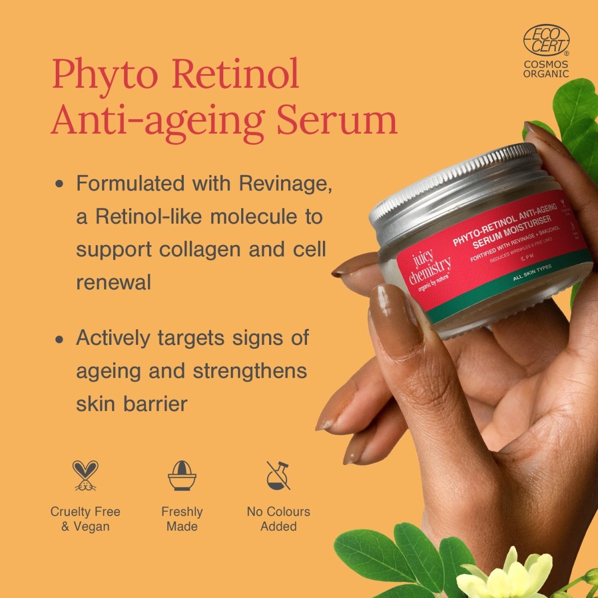 Phyto - Retinol Advanced Serum Moisturiser - 50g | Verified Sustainable by Brown Living™