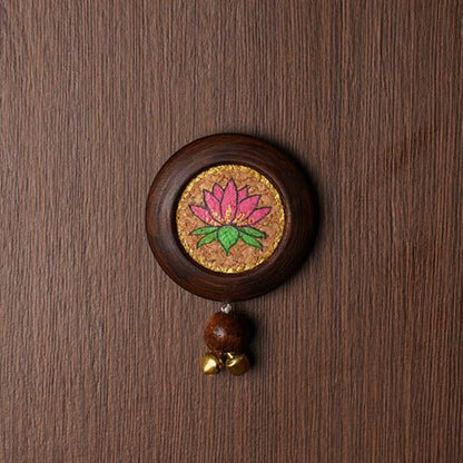 Pichwai Lotus Diwali Reclaimed Wood Door Hanging | Pack of 2 | Verified Sustainable by Brown Living™