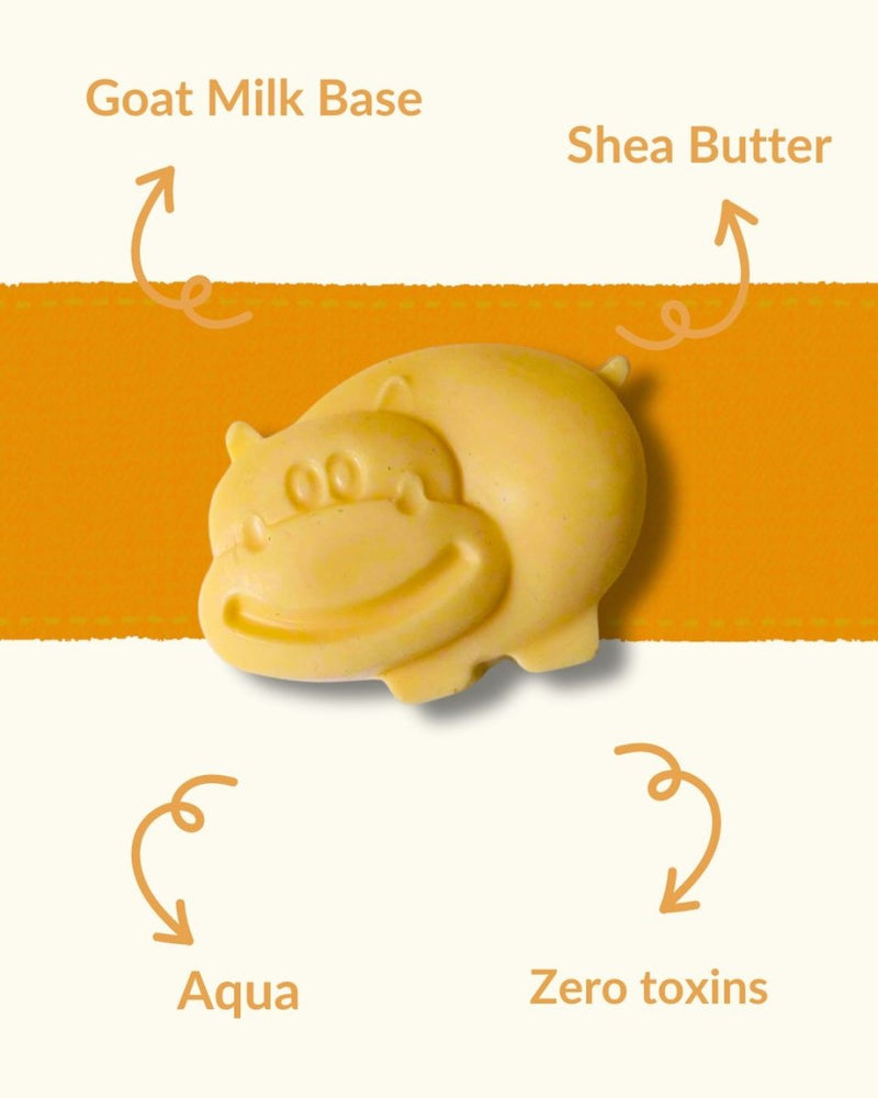 Piggy - Kids Animal Shaped Goat Milk Shea Butter Soap - 100g | Verified Sustainable Body Soap on Brown Living™