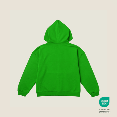 Pine Green Hoodie - Cotton Bamboo, Dye-Free & Skin Friendly – Kids Sweaters on Brown Living™. SKU: ZGREENH-2-4Y. Img 4.