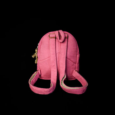 Pink Blossom Backpack | Stylish Mini Backpack for Travel & Daily Use – Backpacks on Brown Living™. SKU: OGBPBL03. Img 7.