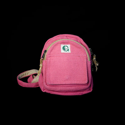 Pink Blossom Backpack | Stylish Mini Backpack for Travel & Daily Use – Backpacks on Brown Living™. SKU: OGBPBL03. Img 13.