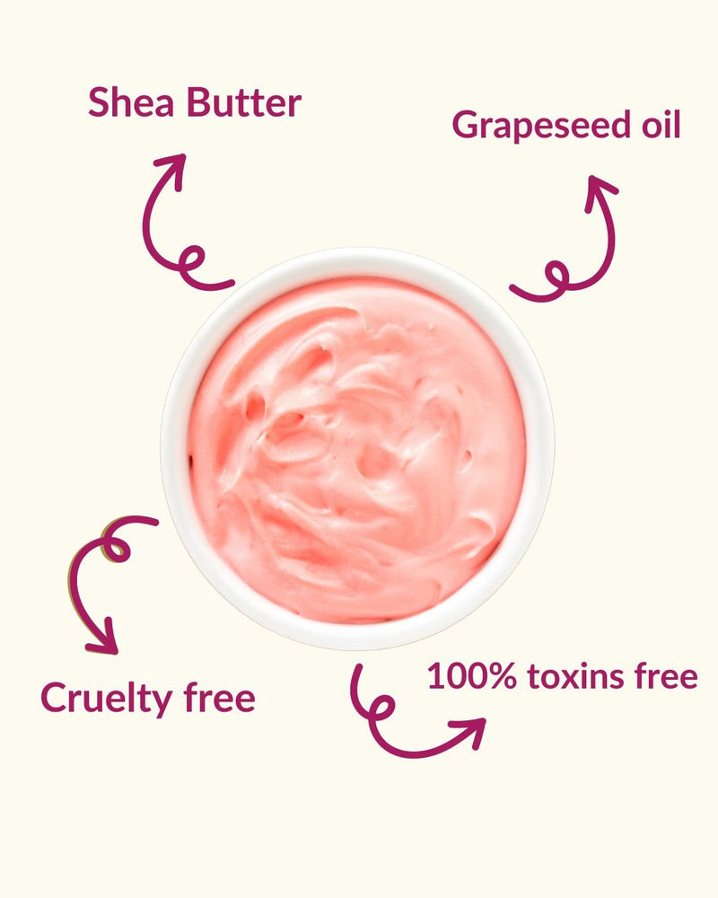 Pink Floral Bouquet Whipped Cream Soap - 100 g | Verified Sustainable by Brown Living™