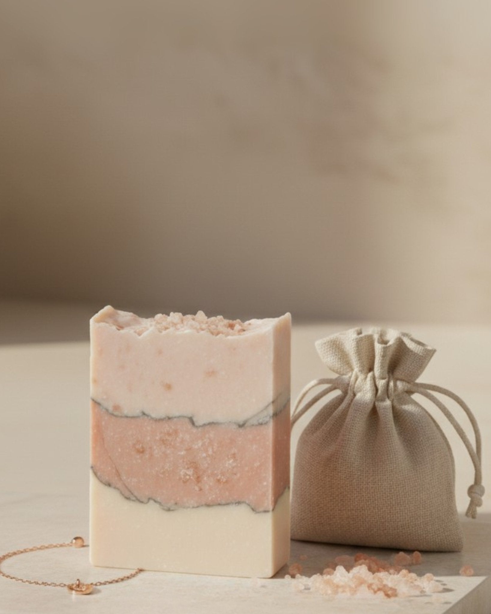 Pink Himalya | Body Soap – Body Soap on Brown Living™. SKU: Artisanal - Pink Clay. Img 1.