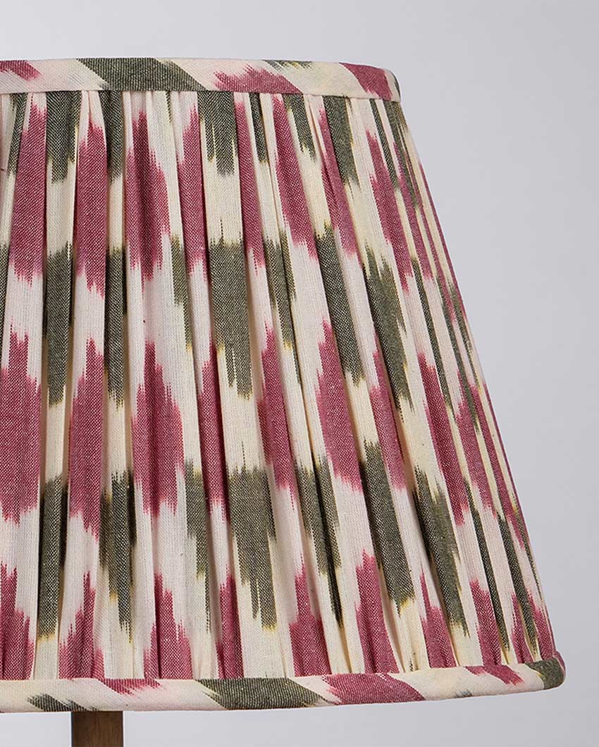 Pink Ikat Empire Lampshade – Lamps & Lighting on Brown Living™. SKU: IHLS0024-M. Img 5.