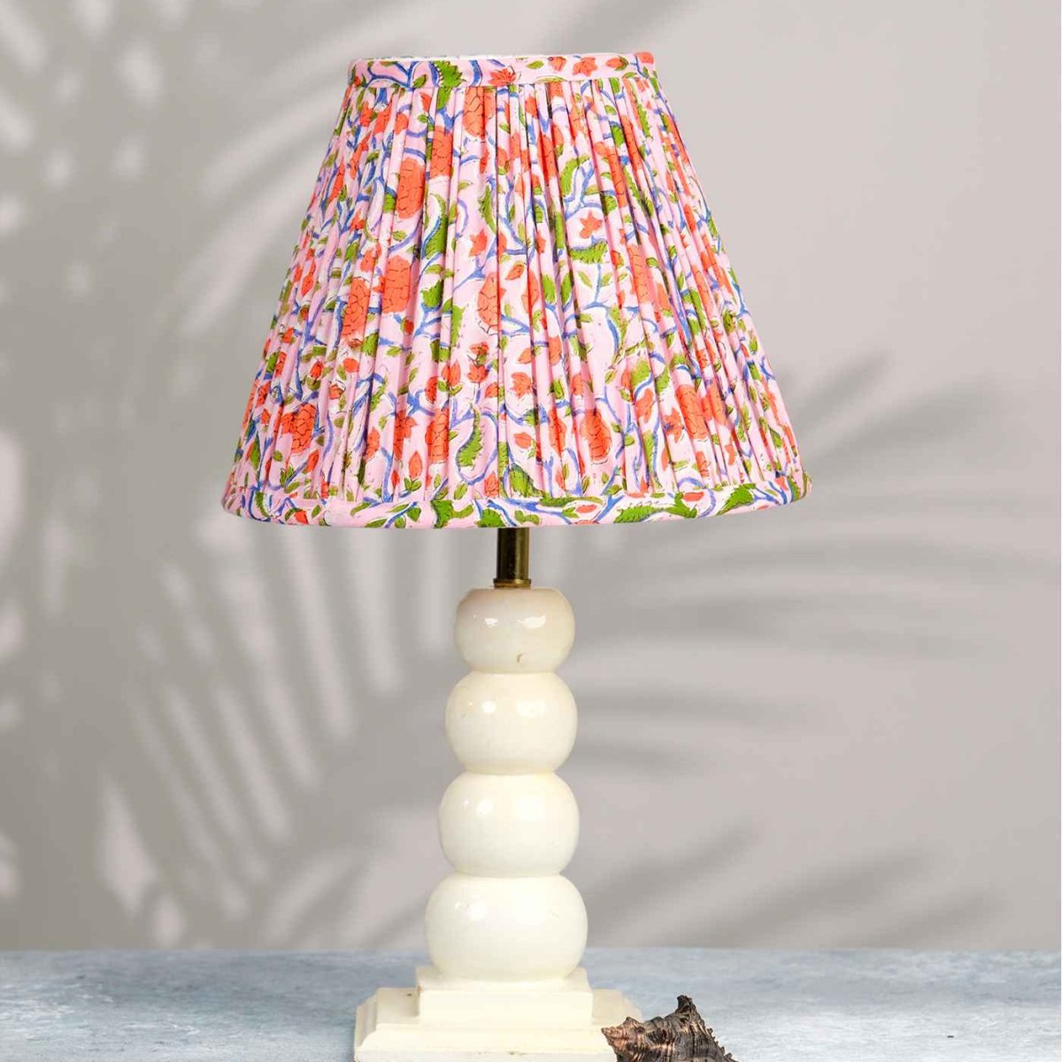 Pink Ikat Empire Lampshade – Lamps & Lighting by Inara Home available on Brown Living™. M . SKU: IHLS0024 - M. Img 1.