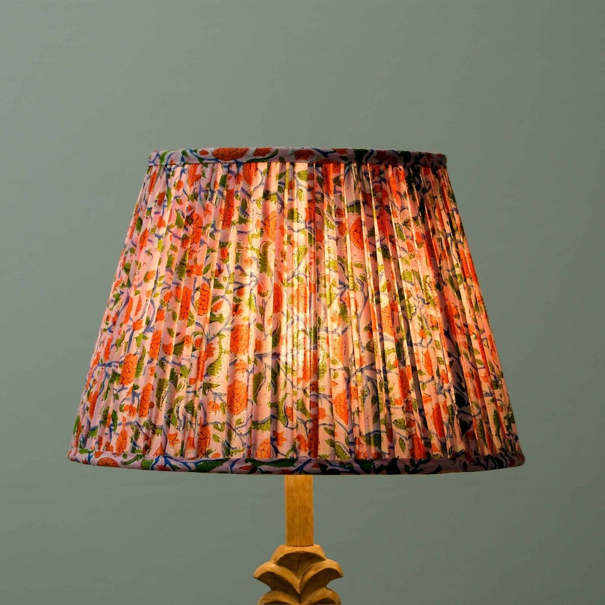 Pink Ikat Empire Lampshade – Lamps & Lighting by Inara Home available on Brown Living™. S . SKU: IHLS0024 - S. Img 3.