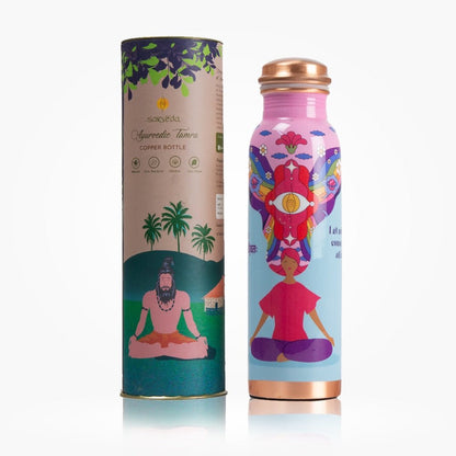 Pink Noble light Copper Bottle - 500 ml | Verified Sustainable by Brown Living™