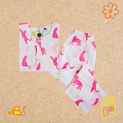Pink Panther - Unisex Kids Cotton Nightwear – Kids Pyjamas on Brown Living™. SKU: MITHNW-027-1. Img 5.