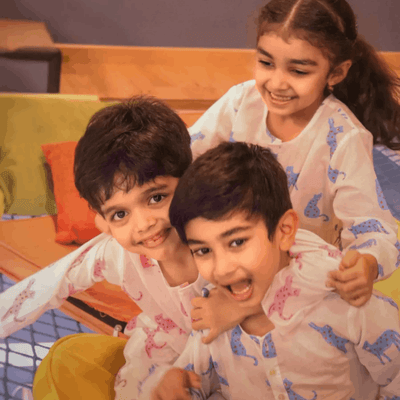 Pink Panther - Unisex Kids Cotton Nightwear – Kids Pyjamas on Brown Living™. SKU: MITHNW-027-1. Img 9.