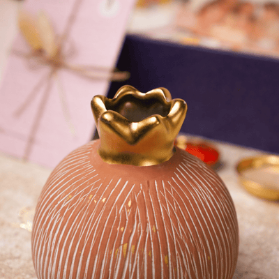 Pink Pomegranate Rakhi Gift Hamper | Handcrafted Raksha Bandhan Gift – Gift Hampers on Brown Living™. SKU: RKH-19. Img 3.