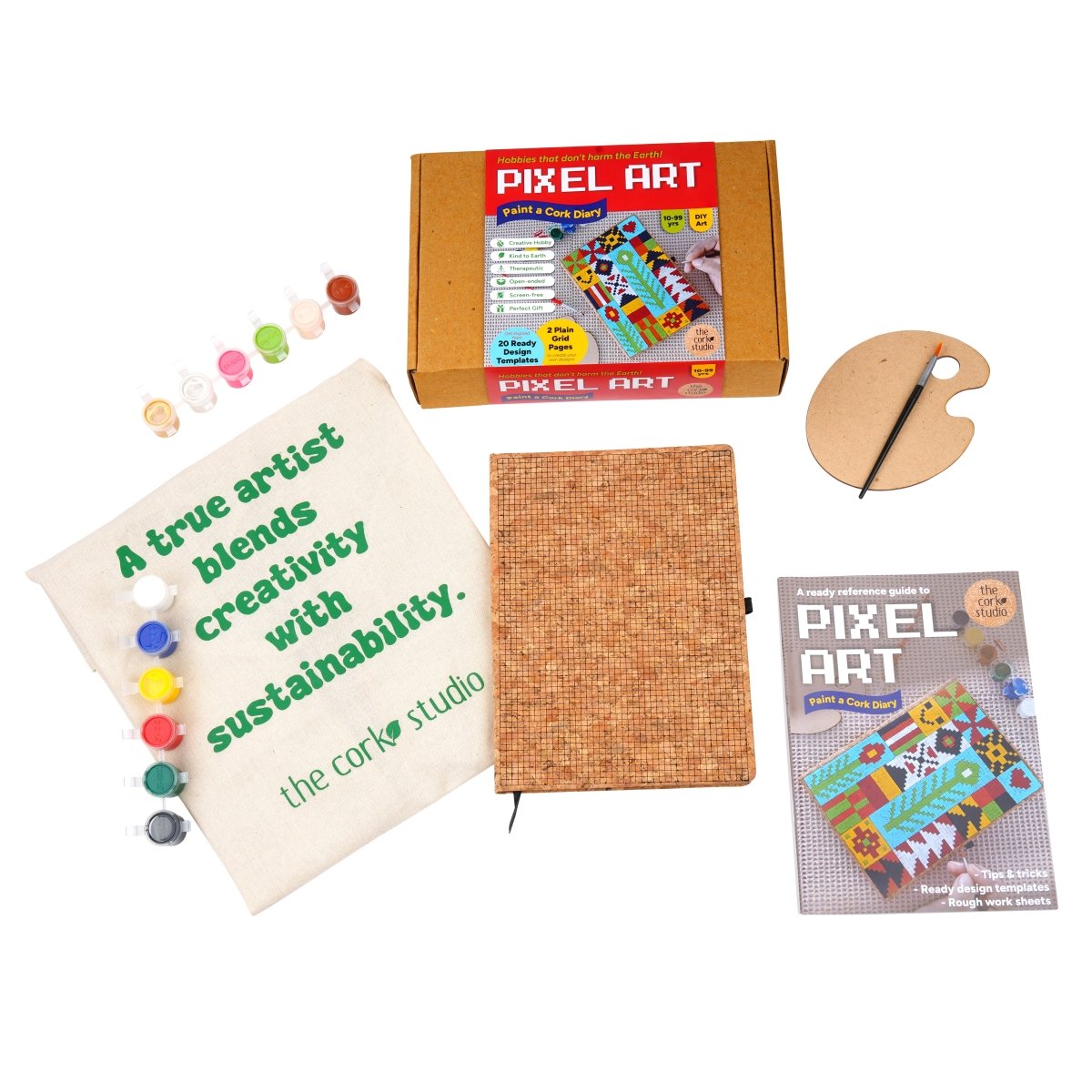 Pixel Art Diary Painting DIY Kit – Learning & Educational Toys by The Cork Studio available on Brown Living™. . SKU: TCS - 22. Img 1.
