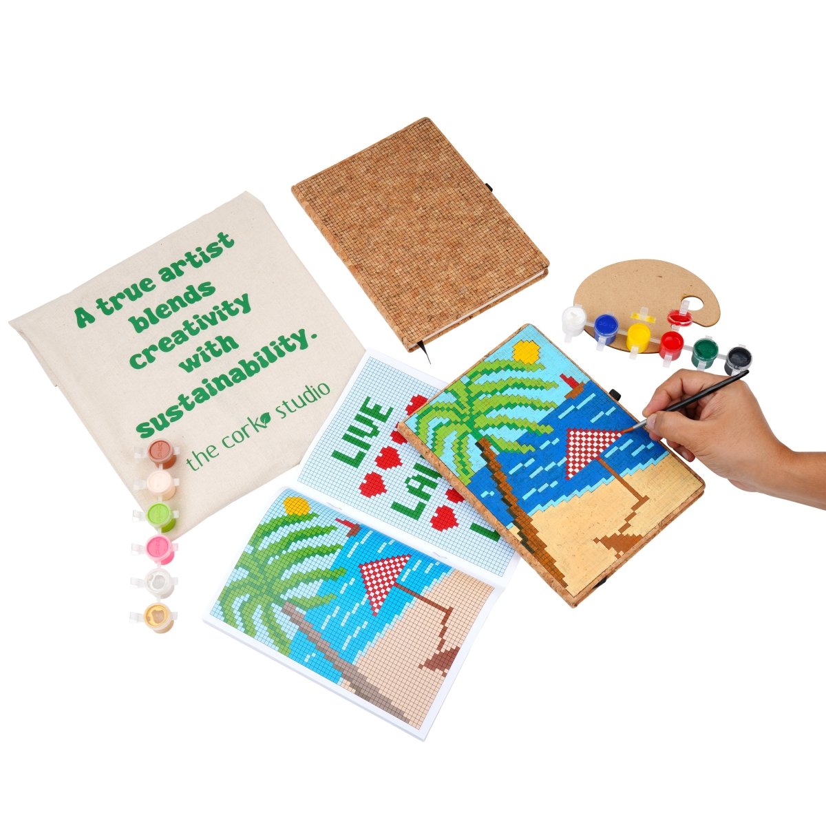 Pixel Art Diary Painting DIY Kit – Learning & Educational Toys by The Cork Studio available on Brown Living™. . SKU: TCS - 22. Img 2.