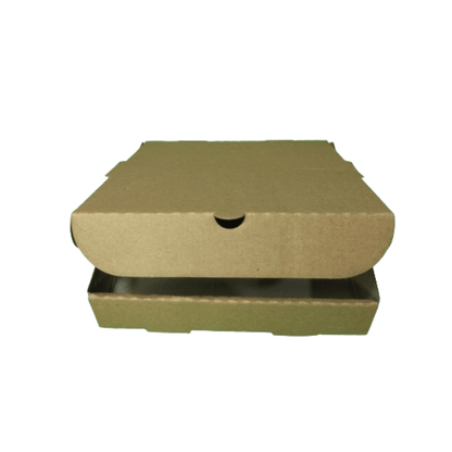 Pizza Box | Food Grade Corrugated Pizza Packaging Box | Pack of 250 – Food Wraps on Brown Living™. SKU: CLEC-27. Img 1.
