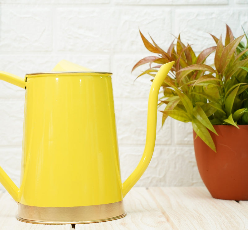 Plant Watering Can | Garden Accessories - Yellow (1.5 Lt) | Verified Sustainable Watering Cans on Brown Living™