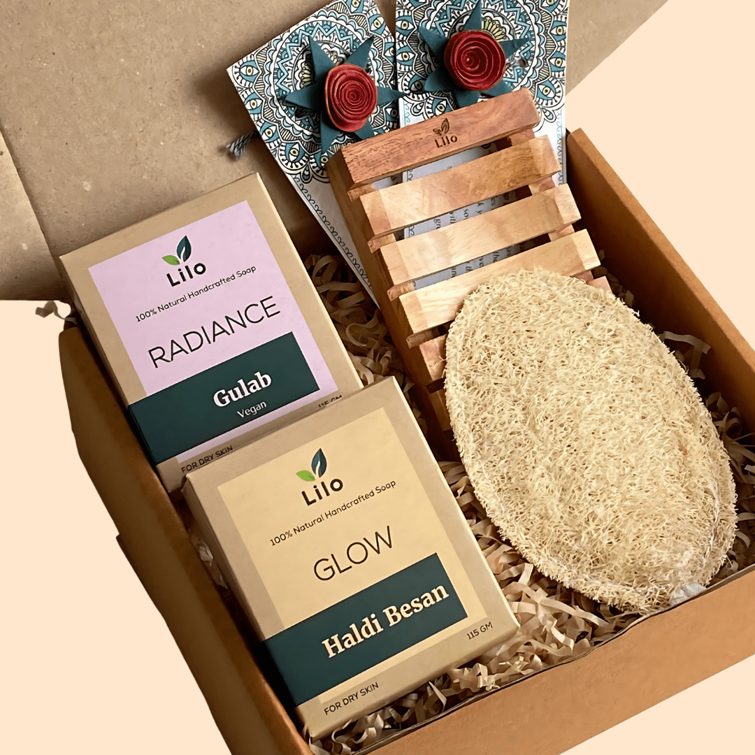 Plantable Rakhi Gift Set 1 – Gift Box by Lilo Naturals available on Brown Living™. . SKU: SKG001. Img 1.