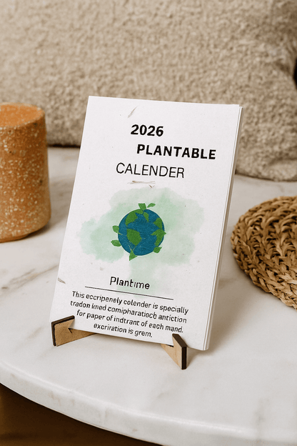Plantable Seed Desk Calender 2026 – Calendars on Brown Living™. SKU: LUSH_0013. Img 3.