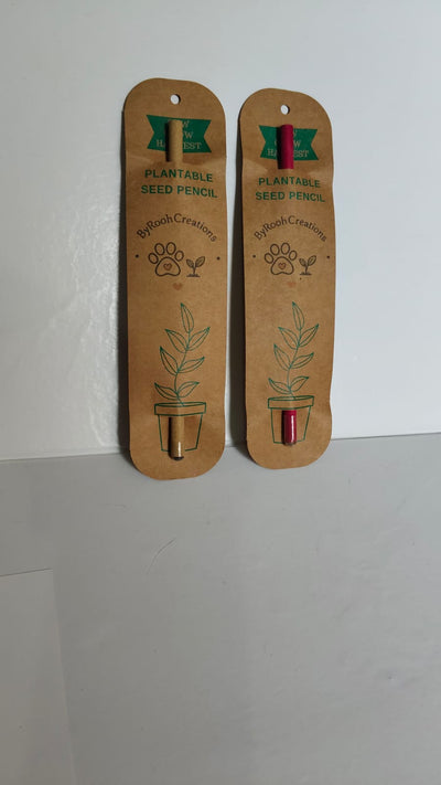 Plantable Seed Pencil Write, Plant & Grow | Eco-Friendly Stationery – Pencils on Brown Living™. SKU: BRC-PSP-001. Img 1.