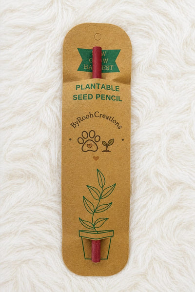 Plantable Seed Pencil Write, Plant & Grow | Eco-Friendly Stationery – Pencils on Brown Living™. SKU: BRC-PSP-001. Img 3.