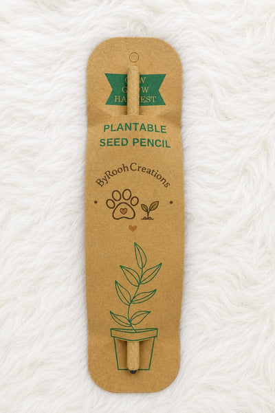 Plantable Seed Pencil Write, Plant & Grow | Eco-Friendly Stationery – Pencils on Brown Living™. SKU: BRC-PSP-001. Img 2.