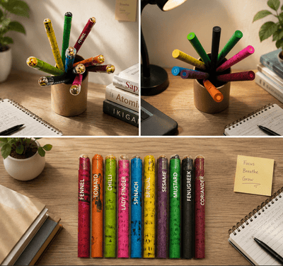 Plantable Seed Stationery - Pack of 10 – Pencils on Brown Living™. SKU: OEP239. Img 9.