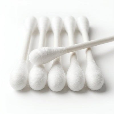 Plastic - Free Cotton Buds Pack of 4 Paper Stem Ear Buds – Ear Buds on Brown Living™. SKU: DOS-CB--01. Img 4.