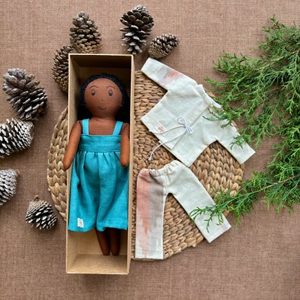 Play Set - Bhumi - Cotton Fabric Toy - Deep | Verified Sustainable by Brown Living™