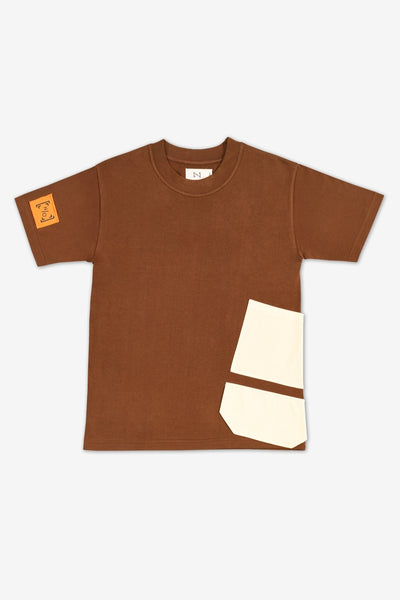 Pocket Unisex Oversized T-Shirt – Relaxed Fit Casual Everyday Wear – Womens T-Shirt on Brown Living™. SKU: NBTW-35. Img 11.