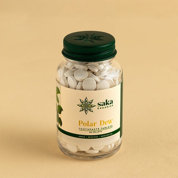 Polar Dew | Handmade Spearmint Toothpaste Tablets (250 Pellets) | Verified Sustainable by Brown Living™