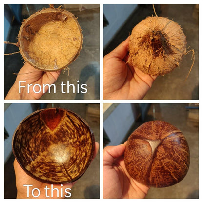 Polished Coconut Shells 150 ml - Set of 2 – Kitchen Tools by NATSBYTE available on Brown Living™. . SKU: coconut150ml. Img 5.