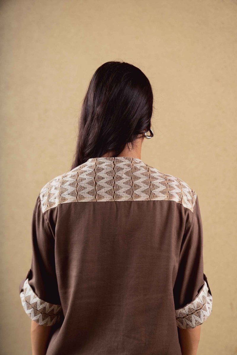 Pomona Shirt - Brown - Hemp Tencel | Verified Sustainable by Brown Living™