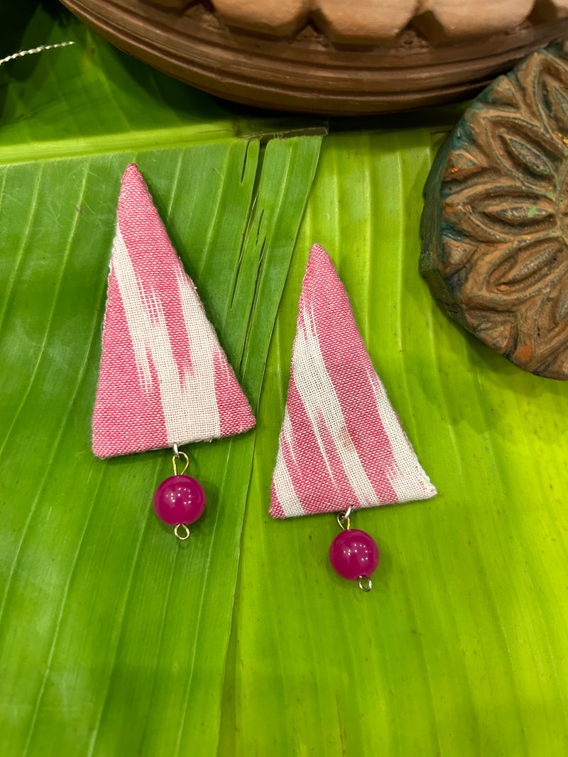 Buy Poorvi- Upcycled Fabric Earrings | Handcrafted by Artisans | Shop Verified Sustainable Womens earrings on Brown Living™