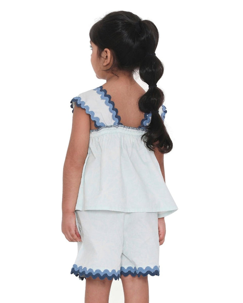 Poppy Floral Printed Sleeveless Cotton Flare Top | Verified Sustainable Kids Tops on Brown Living™