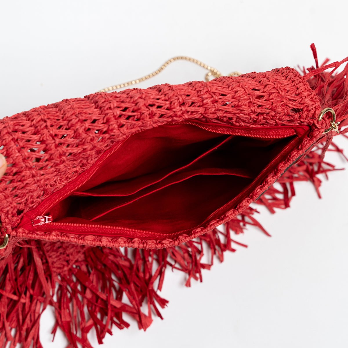 Poppy Raffia Bag | Handwoven Natural Raffia Everyday Bag – Handbags on Brown Living™. SKU: S24POPPYRA200-CR. Img 6.