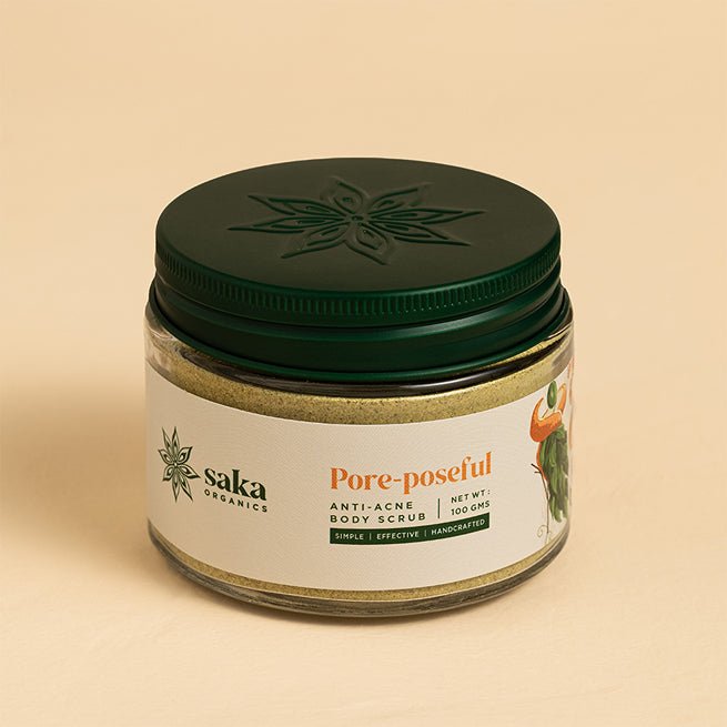 Pore - poseful | Handmade Anti - Acne Body Scrub (150gms) | Verified Sustainable by Brown Living™